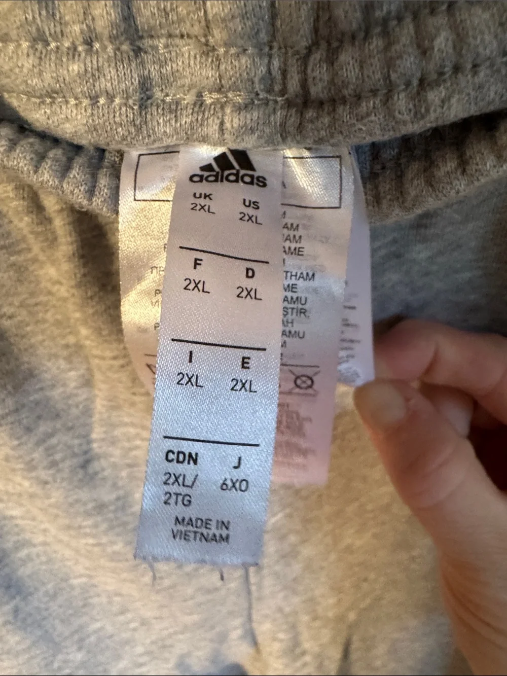 adidas Gray Sweatpants with Black Triple Stripes